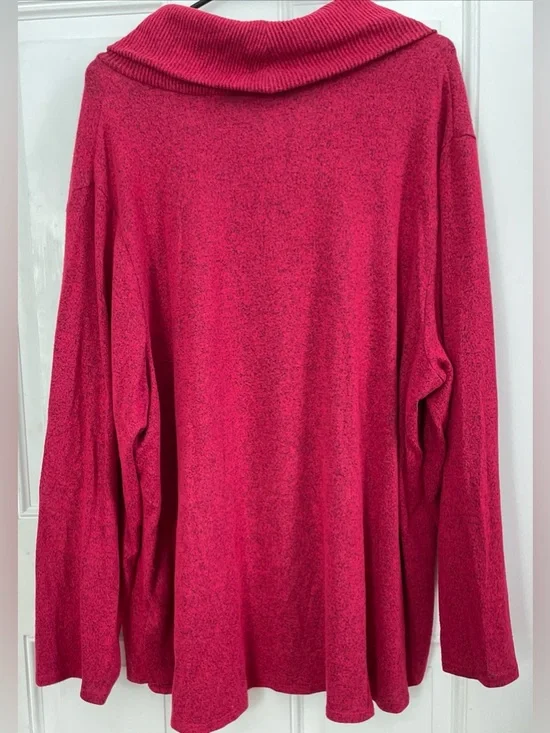 Apt. 9 Crimson Cowl Neck Women's Sweater - Picture 6 of 8